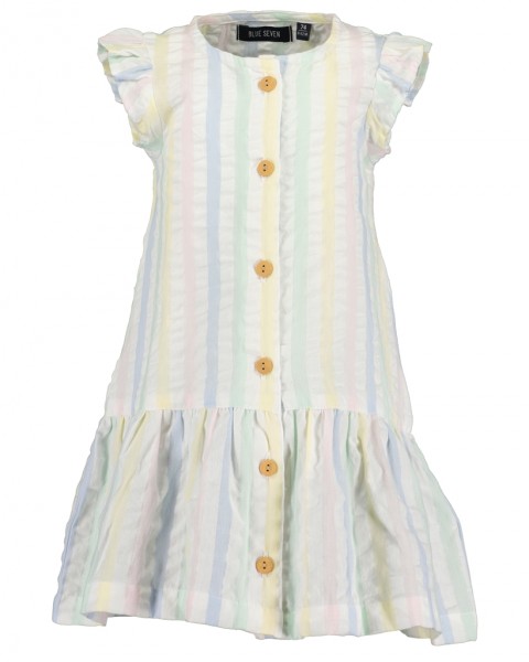 Kleid, Rundhals, weiss