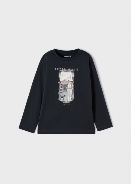 Longsleeve "after wave", dunkelgrau